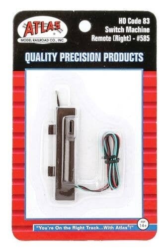 Remote Switch Machine for Code 83 Turnouts -- Right Hand, HO, Atlas Model Railroad Co. 585