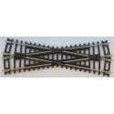 Code 83 Crossing - Nickel Silver with Brown Ties -- 19 Degrees, HO, Atlas Model Railroad Co. 572