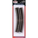 Code 83 Curved Snap Track -- 15′ Radius pkg(6), HO, Atlas Model Railroad Co. 530