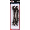 Code 83 Curved Snap Track -- 15′ Radius pkg(6), HO, Atlas Model Railroad Co. 530