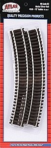 Code 83 Curved Snap Track -- 15′ Radius pkg(6), HO, Atlas Model Railroad Co. 530