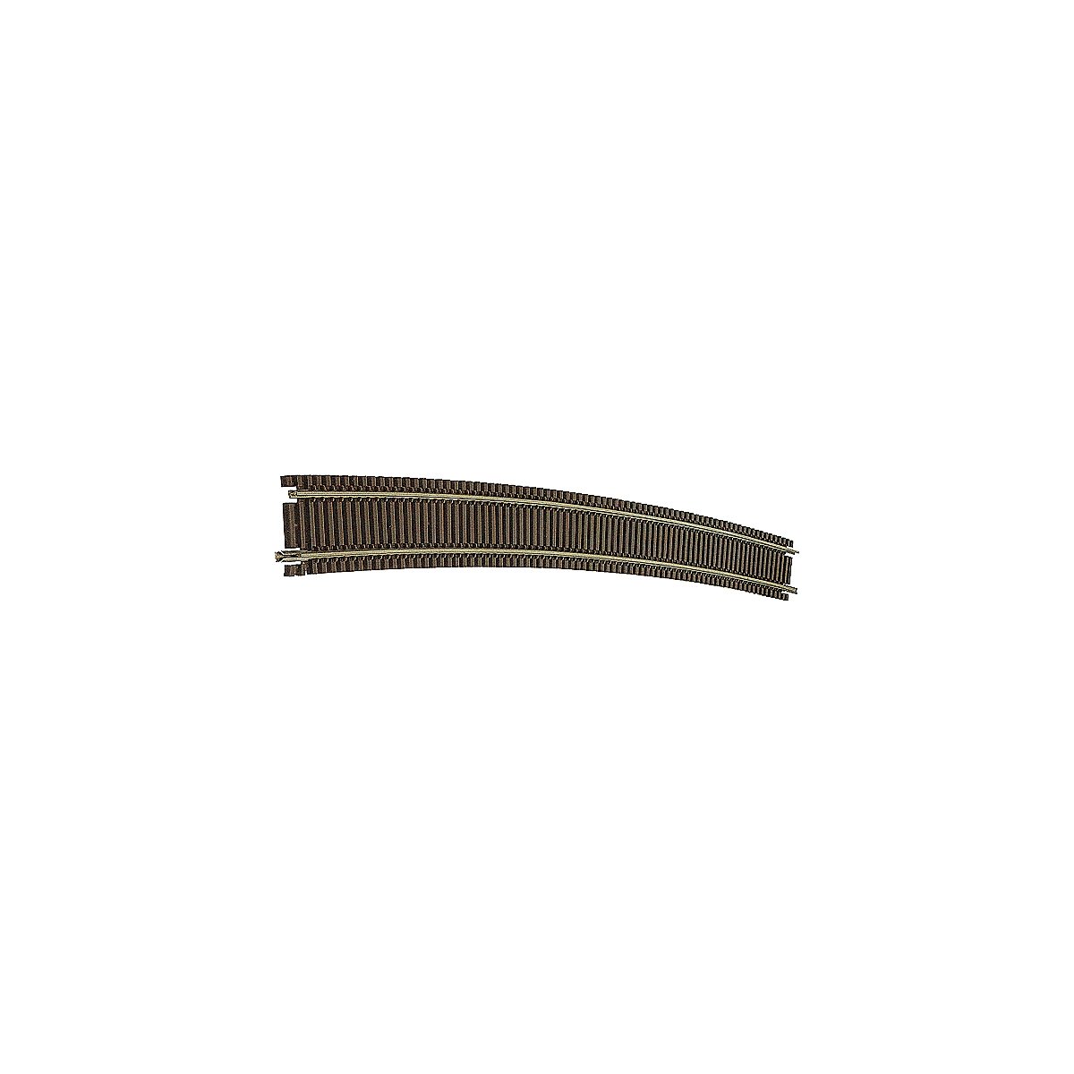 Code 55 Track w/Nickel-Silver Rail & Brown Ties -- 71′ Radius Full Curve pkg(6), N, Atlas Model Railroad Co. 2031
