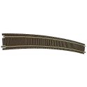 Code 55 Track w/Nickel-Silver Rail & Brown Ties -- 71′ Radius Full Curve pkg(6), N, Atlas Model Railroad Co. 2031