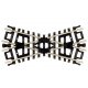 Crossings w/Black Ties -- 30 Degrees, N, Atlas Model Railroad Co. 2566