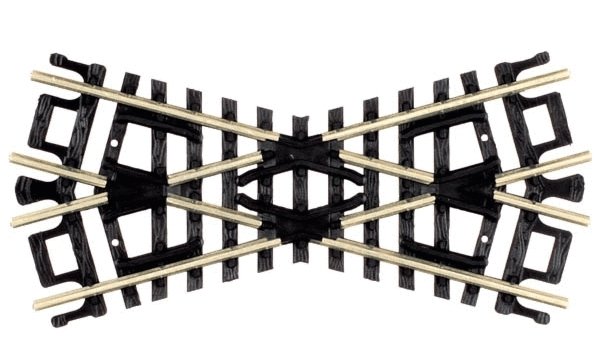 Crossings w/Black Ties -- 30 Degrees, N, Atlas Model Railroad Co. 2566