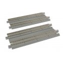 Straight Double Concrete Slab Track - Unitrack -- 4-7/8′ 12.4cm pkg(2), N, Kato USA Inc 20025