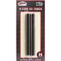 Code 55 Straight Track - Nickel-Silver Rail, Brown Ties -- 6′ 15.2cm pkg(6), N, Atlas Model Railroad Co. 2002
