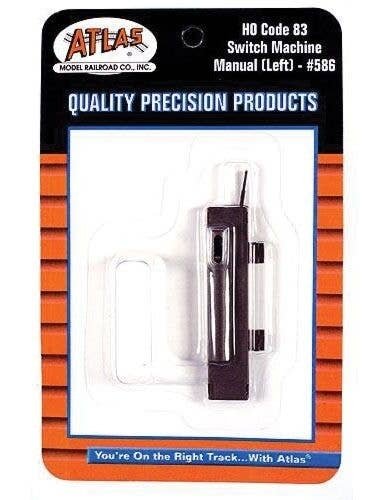 Manual Switch Machine for Code 83 Turnouts -- Left Hand, HO, Atlas Model Railroad Co. 586