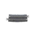Code 65 Curved Track with Gray Ballast - True Track -- 1/2 Section, 12-1/2′ 31.8cm Radi, N, Atlas Model Railroad Co. G2413