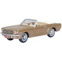 1965 Ford Mustang Convertible - Assembled -- Top Down (Prairie Bronze), HO, Oxford Diecast 87MU65007