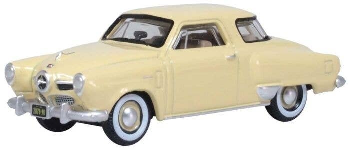 1950 Studebaker Champion Starlight Coupe - Assembled -- Tulip Cream, HO, Oxford Diecast 87SC50001