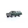 Modern Era Vehicles -- Camper Shell Truck (green, white), HO, Woodland Scenics 5364