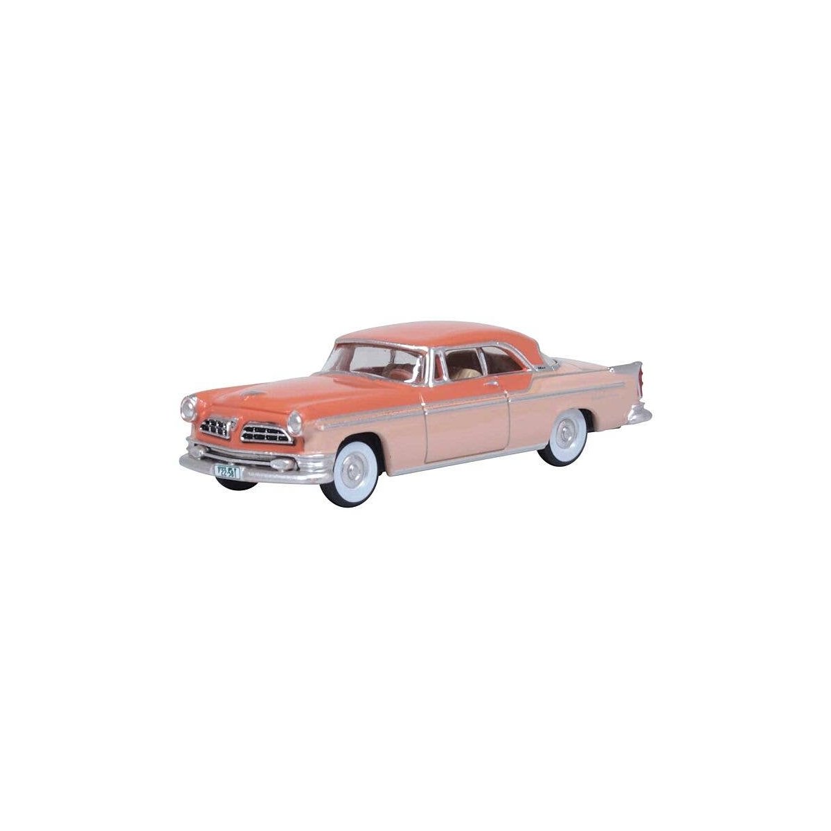 1955 Chrysler New Yorker Deluxe St. Regis - Assembled -- Desert Sand, Canyon Tan, HO, Oxford Diecast 87CNY55002