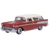 1957 Chevrolet Nomad - Assembled -- Adobe Beige, Sierra Gold, HO, Oxford Diecast 87CN57008