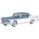1955 Chrysler New Yorker Deluxe St. Regis - Assembled -- Platinum, Jade Green, HO, Oxford Diecast 87CNY55004