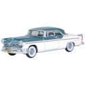 1955 Chrysler New Yorker Deluxe St. Regis - Assembled -- Platinum, Jade Green, HO, Oxford Diecast 87CNY55004