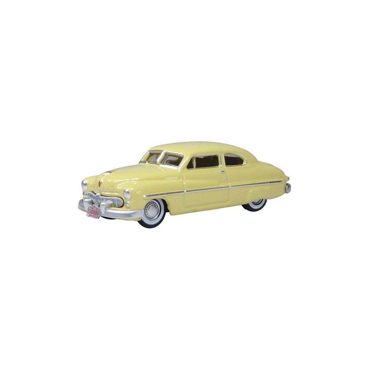 1949 Mercury Eight Coupe - Assembled -- Calabash Yellow, HO, Oxford Diecast 87ME49011