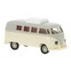1960 Volkswagen T1b Passenger Van with Camper Roof Hatch - Assembled -- Cream, Beige, HO, Brekina Automodelle 31632