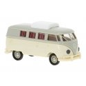 1960 Volkswagen T1b Passenger Van with Camper Roof Hatch - Assembled -- Cream, Beige, HO, Brekina Automodelle 31632