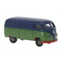 1950-1954 Volkswagen T1a Kasten Cargo Van - Assembled -- Economy (blue, green), HO, Brekina Automodelle 32075
