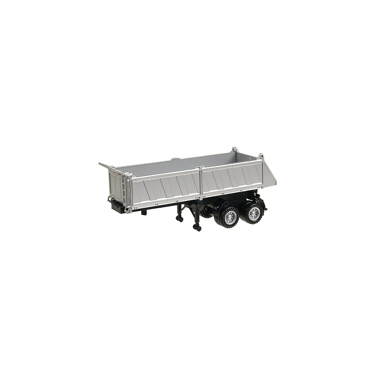 27′ Gravel Dump Trailer - Assembled -- Silver, HO, Herpa Models 5288