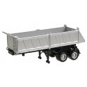 27′ Gravel Dump Trailer - Assembled -- Silver, HO, Herpa Models 5288