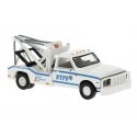 1981 GMC C30 Tow Truck - Assembled -- New York Police Department (white, blue), HO, Brekina Automodelle 19668