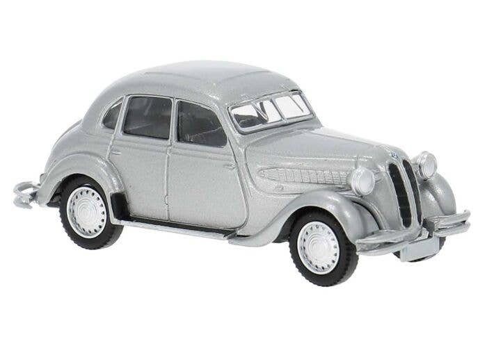 1936-1941 BMW 326 Sedan - Assembled -- Silver, HO, Brekina Automodelle 24564