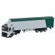 Volvo FH4 Tractor, Walking Floor Trailer - Assembled -- A.W. Jenkinson (white, green), N, Oxford Diecast NVOL4006