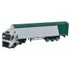 Volvo FH4 Tractor, Walking Floor Trailer - Assembled -- A.W. Jenkinson (white, green), N, Oxford Diecast NVOL4006