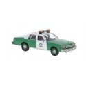 1987 Chevrolet Caprice Sedan - Assembled -- San Diego Sheriff (green, white), HO, Brekina Automodelle 19716
