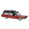 1966 Cadillac Meteor Ambulance - Assembled -- Chicago Fire Department (red, black), HO, Brekina Automodelle 19780