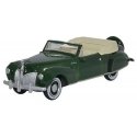 1941 Lincoln Continental Convertible - Assembled -- Top Down (Spode Green), HO, Oxford Diecast 87LC41002