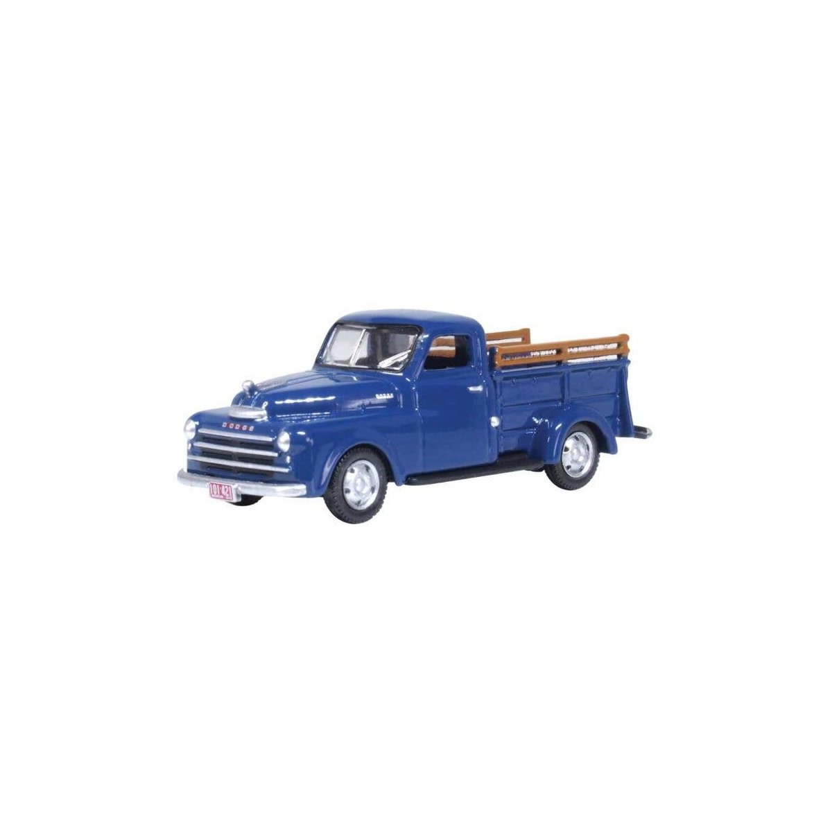 1948 Dodge B-1B Pickup Truck - Assembled -- Waterway Blue, HO, Oxford Diecast 87DP48006