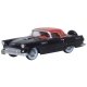 1956 Ford Thunderbird - Assembled -- Raven Black, Fiesta Red, HO, Oxford Diecast 87TH56008