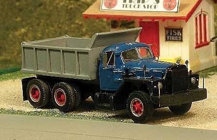 1956-66 Mack B-81 Tandem-Axle Dump Truck - Resin Kit -- Undecorated, HO, Sylvan Scale Models V290