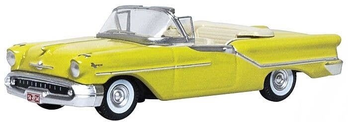 1957 Oldsmobile 88 Convertible - Assembled -- Coronado Yellow, HO, Oxford Diecast 87OC57001