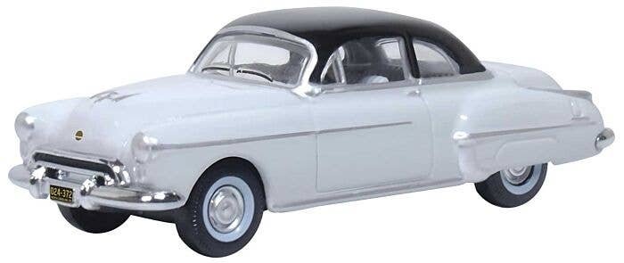 1950 Oldsmobile Rocket 88 - Assembled -- Marol Gray, Black, HO, Oxford Diecast 87OR50005