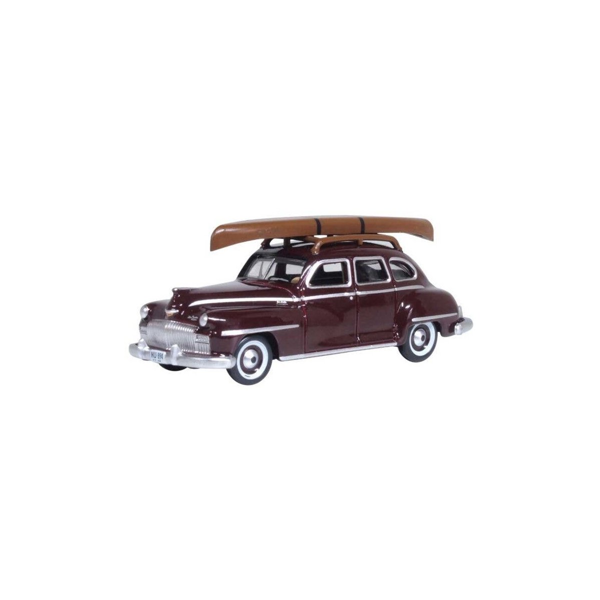 1946-1948 Desoto Suburban Sedan - Assembled -- Royal Maroon, HO, Oxford Diecast 87DS46007