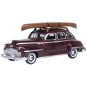 1946-1948 Desoto Suburban Sedan - Assembled -- Royal Maroon, HO, Oxford Diecast 87DS46007