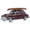 1946-1948 Desoto Suburban Sedan - Assembled -- Royal Maroon, HO, Oxford Diecast 87DS46007