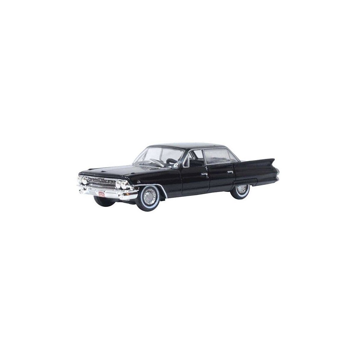 1961 Cadillac Sedan de Ville - Assembled -- Ebony, HO, Oxford Diecast 87CSD61004