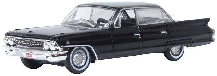 1961 Cadillac Sedan de Ville - Assembled -- Ebony, HO, Oxford Diecast 87CSD61004