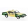 1987 Chevrolet Caprice Sedan - Assembled -- Chicago Cab (yellow, green), HO, Brekina Automodelle 19712
