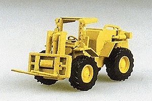 Articulated Fork Lift - Kit -- Yellow, HO, Trident Miniatures 90094
