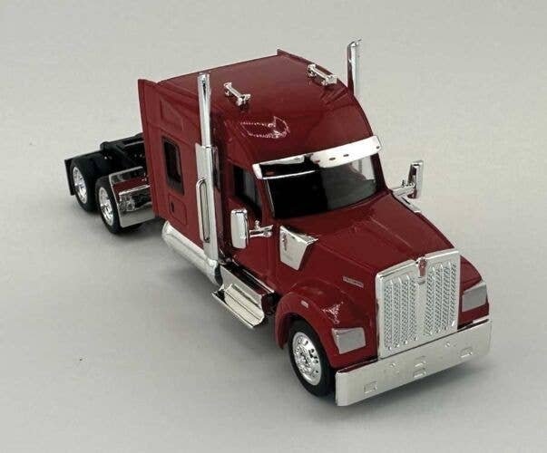 Kenworth 990 Stand-Up Sleeper-Cab Semi Tractor - Assembled -- Red, HO, HO Logistics Replicas 990085