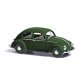 1955 Volkswagen Beetle with Canvas Roof - Assembled -- Green, HO, Busch Gmbh & Co Kg 52990