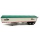 39′ Covered Grain Trailer - Assembled -- SunGlo (white, green), HO, HO Logistics Replicas 463