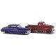 1950 Chevrolet Pickup & 1950 Buick Set -- Red Truck & Blue Car, N, Busch Gmbh & Co Kg 8320