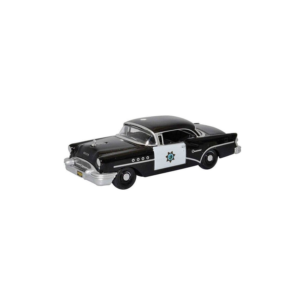 1955 Buick Century - Assembled -- California Highway Patrol, HO, Oxford Diecast 87BC55003